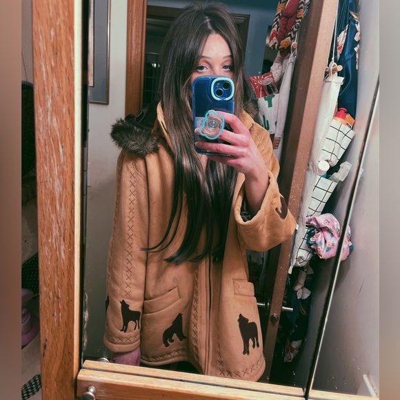 Vintage Coldwater Creek 90s faux fur hooded coat - Picture 13 of 13